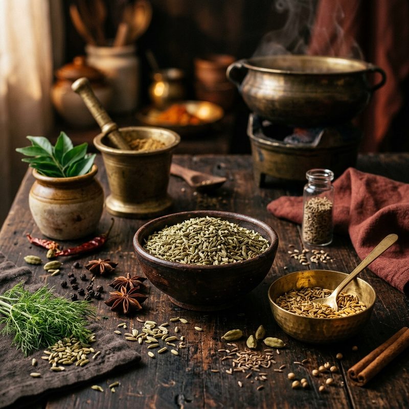 Fennel Seed in Indian and Chinese Cooking